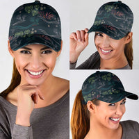 Guatemala Quetzal Bird Pattern Classic Cap Embroidery Effect