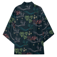 Guatemala Quetzal Bird Pattern Kimono Embroidery Effect