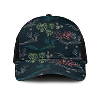 Guatemala Quetzal Bird Pattern Mesh Trucker Cap Embroidery Effect