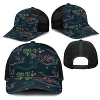 Guatemala Quetzal Bird Pattern Mesh Trucker Cap Embroidery Effect