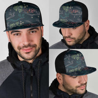 Guatemala Quetzal Bird Pattern Mesh Trucker Cap Embroidery Effect