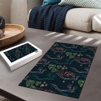 Guatemala Quetzal Bird Pattern Puzzle Embroidery Effect
