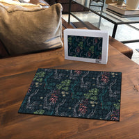 Guatemala Quetzal Bird Pattern Puzzle Embroidery Effect