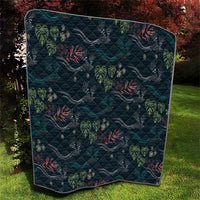 Guatemala Quetzal Bird Pattern Quilt Embroidery Effect