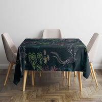 Guatemala Quetzal Bird Pattern Tablecloth Embroidery Effect