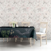 Guatemala Quetzal Bird Pattern Tablecloth Embroidery Effect