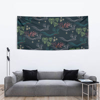 Guatemala Quetzal Bird Pattern Tapestry Embroidery Effect
