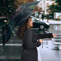 Guatemala Quetzal Bird Pattern Umbrella Embroidery Effect
