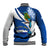 El Salvador Independence Day Baseball Jacket Motmot With Flor De Izote - Wonder Print Shop