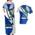 El Salvador Independence Day Couples Matching Off Shoulder Maxi Dress and Hawaiian Shirt Motmot With Flor De Izote - Wonder Print Shop