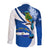 El Salvador Independence Day Long Sleeve Button Shirt Motmot With Flor De Izote - Wonder Print Shop