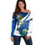 El Salvador Independence Day Off Shoulder Sweater Motmot With Flor De Izote - Wonder Print Shop