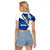 El Salvador Independence Day Raglan Cropped T Shirt Motmot With Flor De Izote - Wonder Print Shop