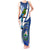 El Salvador Independence Day Tank Maxi Dress Motmot With Flor De Izote - Wonder Print Shop