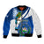 Personalised El Salvador Independence Day Bomber Jacket Motmot With Flor De Izote - Wonder Print Shop