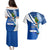 Personalised El Salvador Independence Day Couples Matching Puletasi Dress and Hawaiian Shirt Motmot With Flor De Izote - Wonder Print Shop