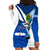 Personalised El Salvador Independence Day Hoodie Dress Motmot With Flor De Izote - Wonder Print Shop