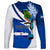 Personalised El Salvador Independence Day Long Sleeve Shirt Motmot With Flor De Izote - Wonder Print Shop