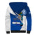 Personalised El Salvador Independence Day Sherpa Hoodie Motmot With Flor De Izote - Wonder Print Shop