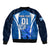 Custom Scotland Rugby Bomber Jacket Thistle With Scottish Lion - Wonder Print Shop