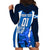 Custom Scotland Rugby Hoodie Dress Thistle With Scottish Lion - Wonder Print Shop