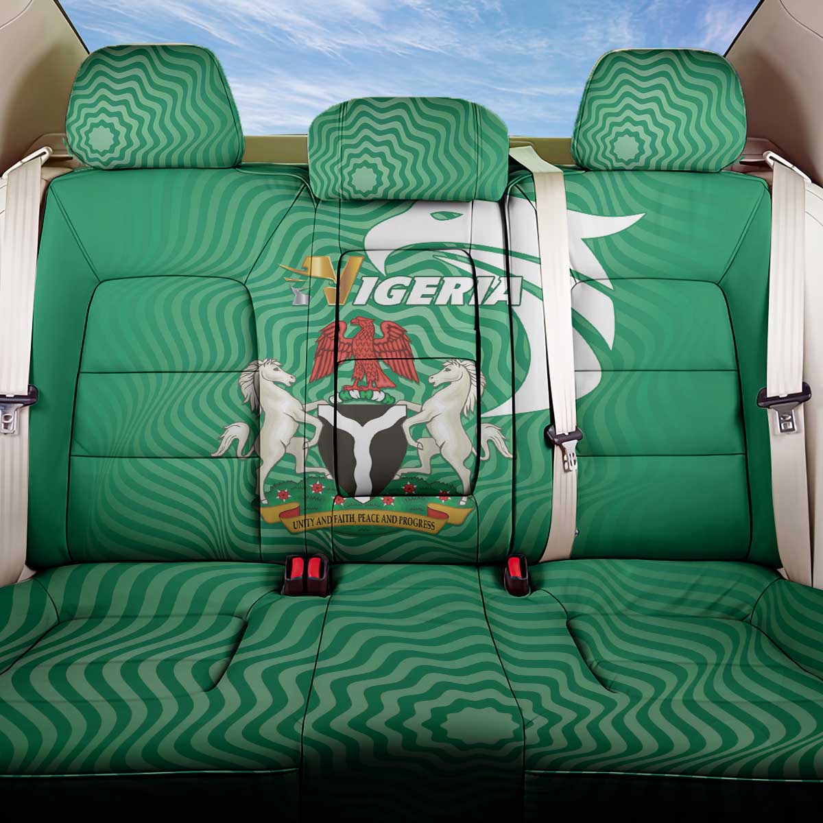 Nigeria Back Car Seat Cover Jamhuriyar Tarayyar Najeriya - Wonder Print Shop