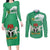 Personalized Nigeria Couples Matching Long Sleeve Bodycon Dress and Long Sleeve Button Shirt Jamhuriyar Tarayyar Najeriya - Wonder Print Shop