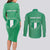 Personalized Nigeria Couples Matching Long Sleeve Bodycon Dress and Long Sleeve Button Shirt Jamhuriyar Tarayyar Najeriya - Wonder Print Shop