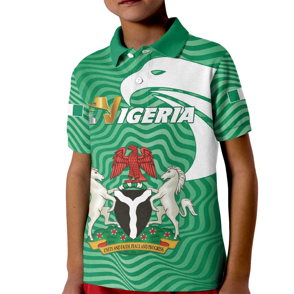 Personalized Nigeria Kid Polo Shirt Jamhuriyar Tarayyar Najeriya - Wonder Print Shop