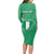 Personalized Nigeria Long Sleeve Bodycon Dress Jamhuriyar Tarayyar Najeriya - Wonder Print Shop