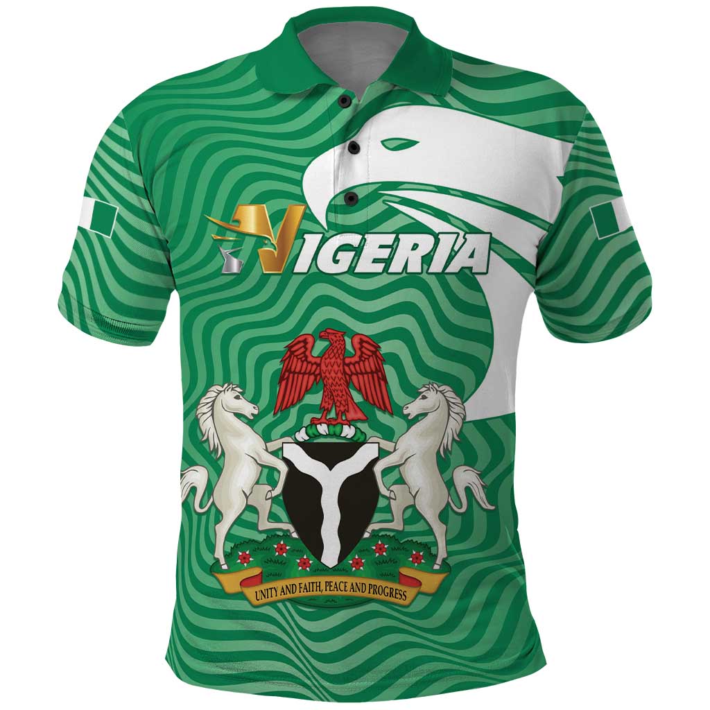 Personalized Nigeria Polo Shirt Jamhuriyar Tarayyar Najeriya - Wonder Print Shop