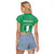 Personalized Nigeria Raglan Cropped T Shirt Jamhuriyar Tarayyar Najeriya - Wonder Print Shop