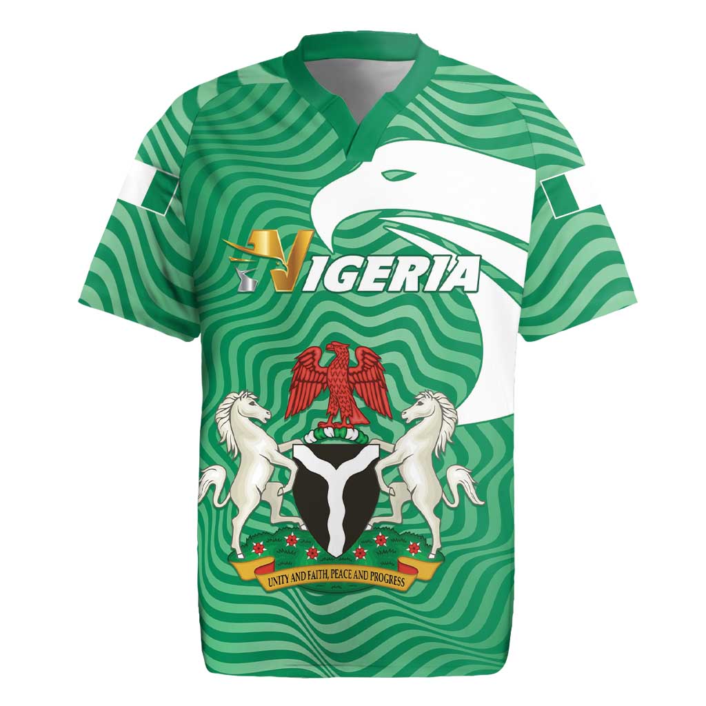 Personalized Nigeria Rugby Jersey Jamhuriyar Tarayyar Najeriya - Wonder Print Shop