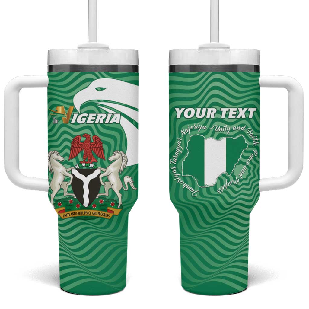 Personalized Nigeria Tumbler With Handle Jamhuriyar Tarayyar Najeriya - Wonder Print Shop