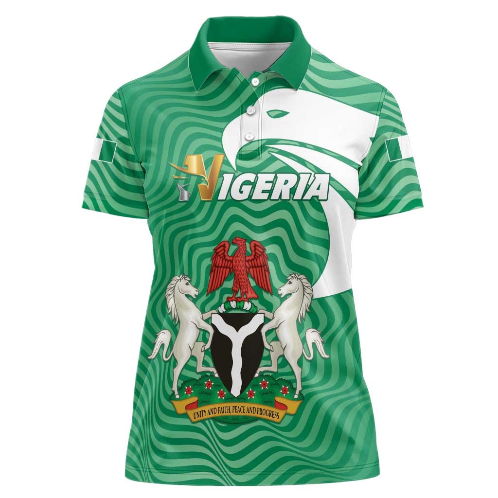 Personalized Nigeria Women Polo Shirt Jamhuriyar Tarayyar Najeriya - Wonder Print Shop