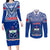 Samoa Rugby Couples Matching Long Sleeve Bodycon Dress and Long Sleeve Button Shirts Manu Samoa Polynesian Tatoo Pattern - Wonder Print Shop