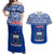 Samoa Rugby Couples Matching Off Shoulder Maxi Dress and Hawaiian Shirt Manu Samoa Polynesian Tatoo Pattern - Wonder Print Shop