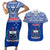 Samoa Rugby Couples Matching Short Sleeve Bodycon Dress and Hawaiian Shirt Manu Samoa Polynesian Tatoo Pattern - Wonder Print Shop