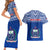 Samoa Rugby Couples Matching Short Sleeve Bodycon Dress and Hawaiian Shirt Manu Samoa Polynesian Tatoo Pattern - Wonder Print Shop