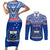 Samoa Rugby Couples Matching Short Sleeve Bodycon Dress and Long Sleeve Button Shirts Manu Samoa Polynesian Tatoo Pattern - Wonder Print Shop