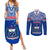 Samoa Rugby Couples Matching Summer Maxi Dress and Long Sleeve Button Shirts Manu Samoa Polynesian Tatoo Pattern - Wonder Print Shop