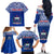 Samoa Rugby Family Matching Off Shoulder Long Sleeve Dress and Hawaiian Shirt Manu Samoa Polynesian Tatoo Pattern - Wonder Print Shop