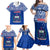 Samoa Rugby Family Matching Off Shoulder Maxi Dress and Hawaiian Shirt Manu Samoa Polynesian Tatoo Pattern - Wonder Print Shop