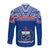 Samoa Rugby Long Sleeve Button Shirt Manu Samoa Polynesian Tatoo Pattern - Wonder Print Shop