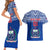 Custom Samoa Rugby Couples Matching Short Sleeve Bodycon Dress and Hawaiian Shirt Manu Samoa Polynesian Tatoo Pattern - Wonder Print Shop