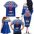 Custom Samoa Rugby Family Matching Off Shoulder Long Sleeve Dress and Hawaiian Shirt Manu Samoa Polynesian Tatoo Pattern - Wonder Print Shop