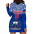 Custom Samoa Rugby Hoodie Dress Manu Samoa Polynesian Tatoo Pattern - Wonder Print Shop