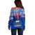 Custom Samoa Rugby Off Shoulder Sweater Manu Samoa Polynesian Tatoo Pattern - Wonder Print Shop