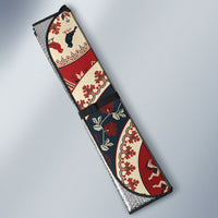 Polish Circle Pattern Auto Sun Shade Polska Traditional Pattern