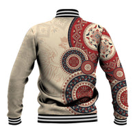 Polish Circle Pattern Baseball Jacket Polska Traditional Pattern